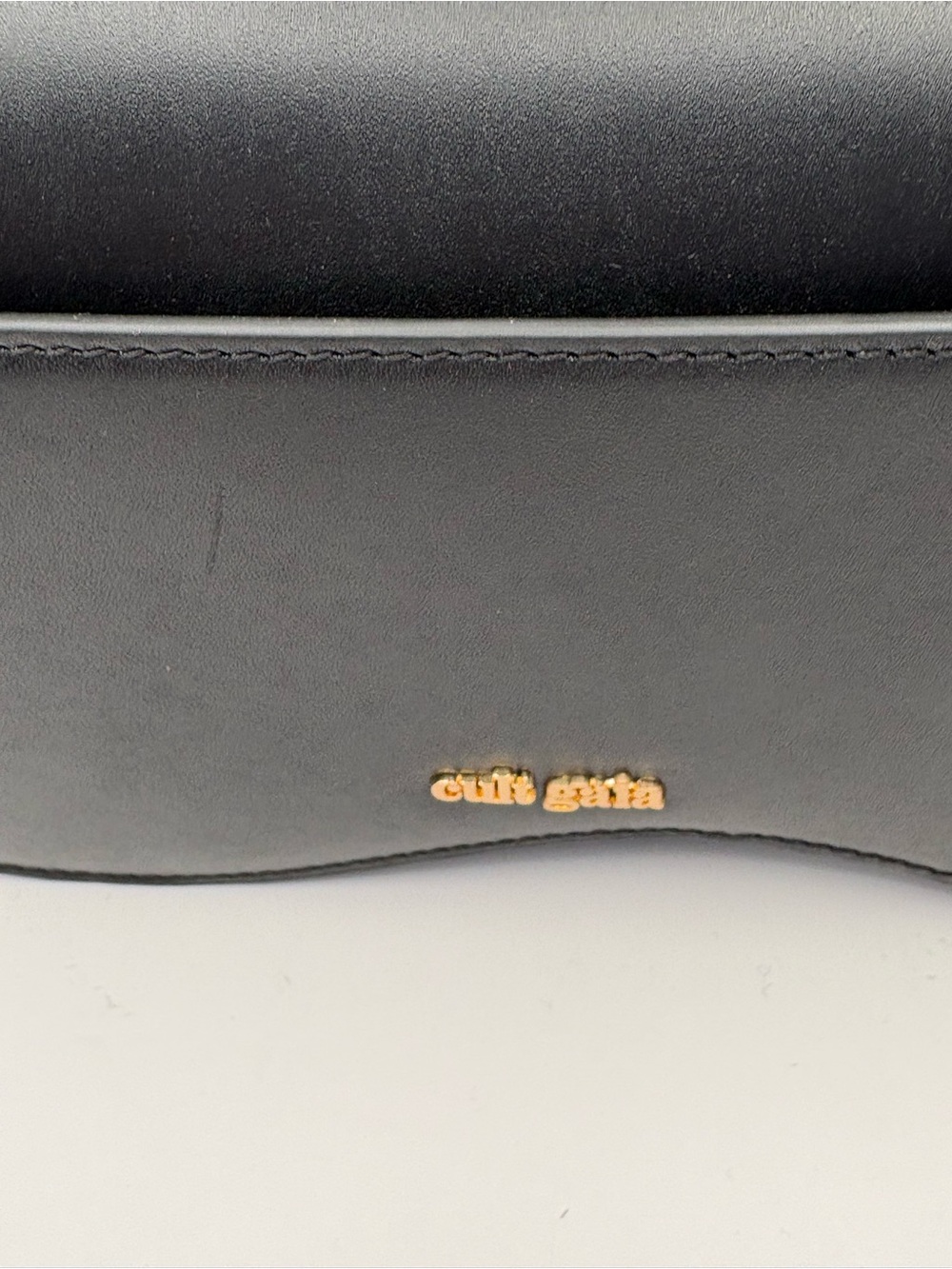 cult gaia Black Kazia Crossbody Bag with Gold Accents - Picture 5 of 16
